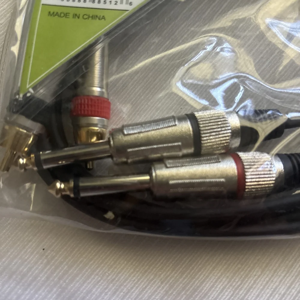 NWT Pyle Audio Link Cable 1/4’’ To RCA MALE 5 Ft. Long